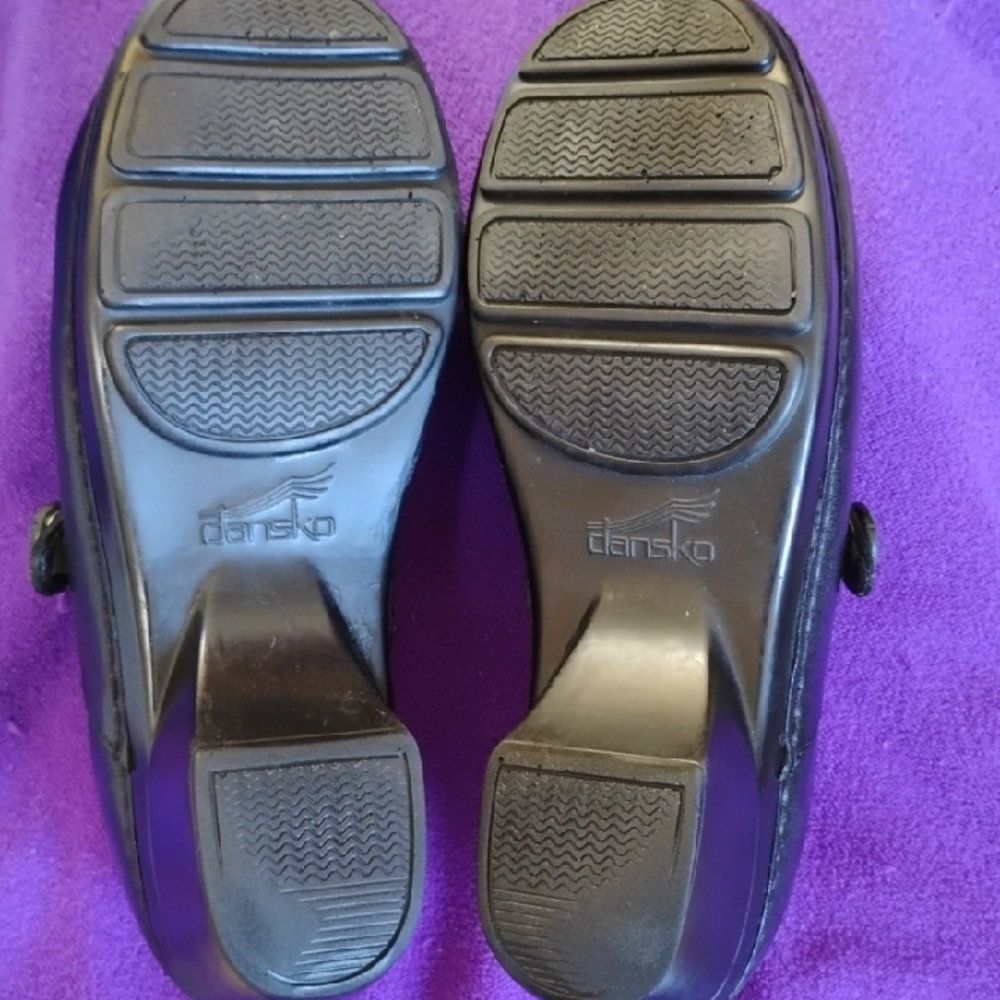 Dansko Women's Black Leather Mules 8.5 - Picture 7 of 9